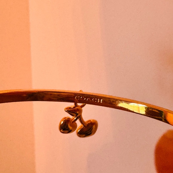 COACH slider cherry bangle bracelet New - Picture 12 of 14